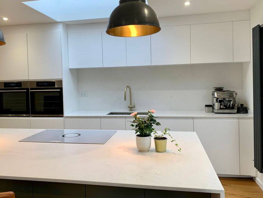 Agatha White White Quartz Worktop by Artemistone — image 5