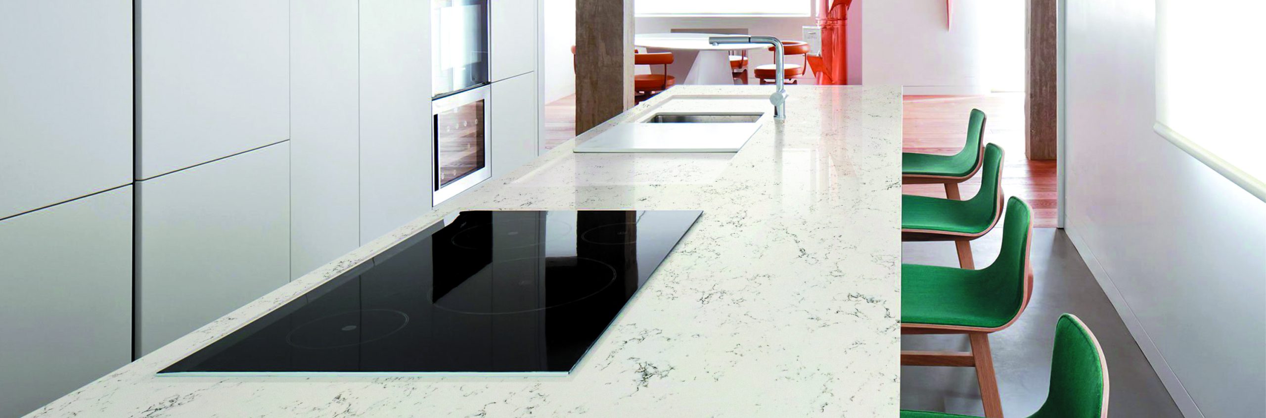 Carrara Bianco White Quartz Worktop by Artemistone — image 2