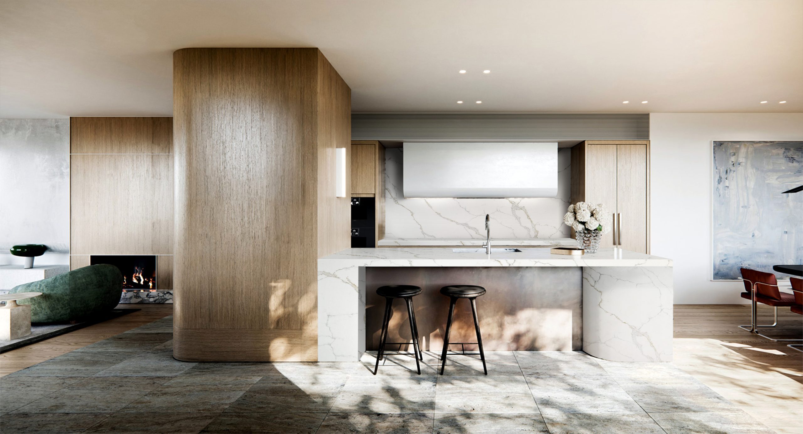 Crescendo Gold Gold Quartz Worktop by Artemistone — image 2