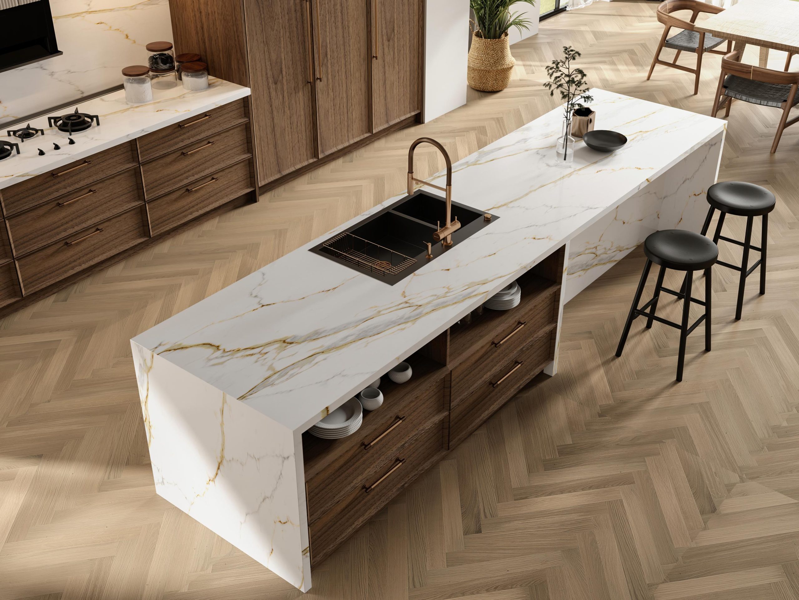 Fortis Cream Quartz Worktop by Artemistone — image 4
