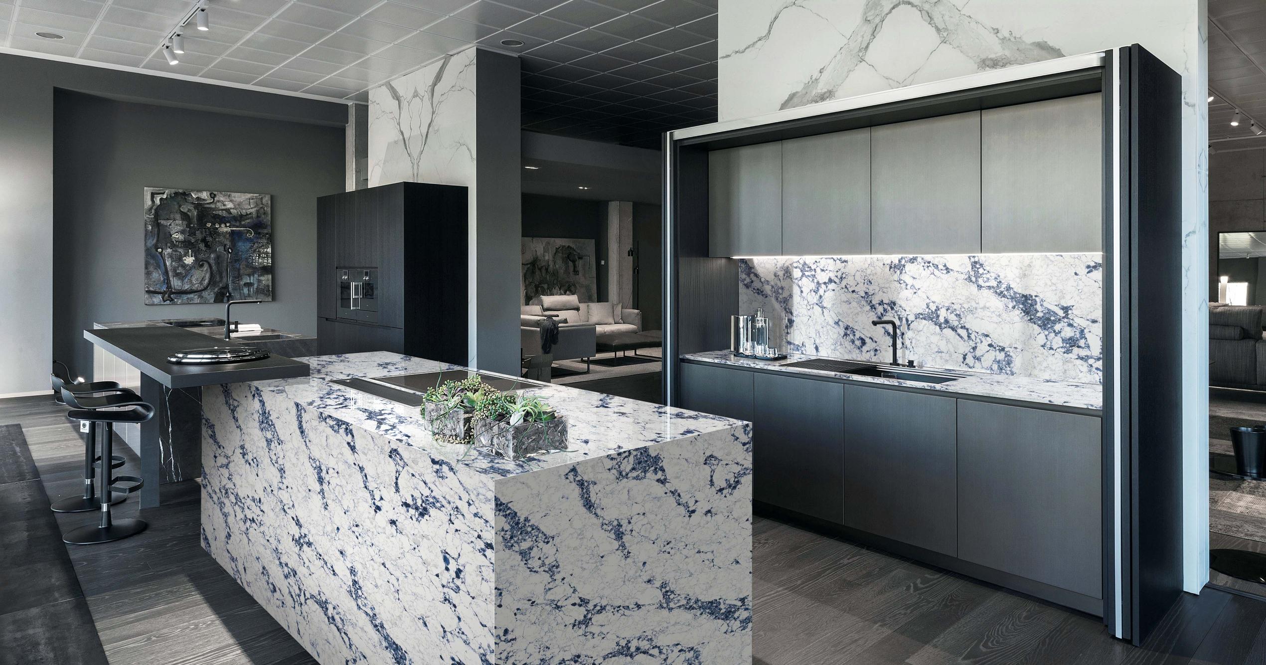 Macchia Blue Blue Quartz Worktop by Artemistone — image 2