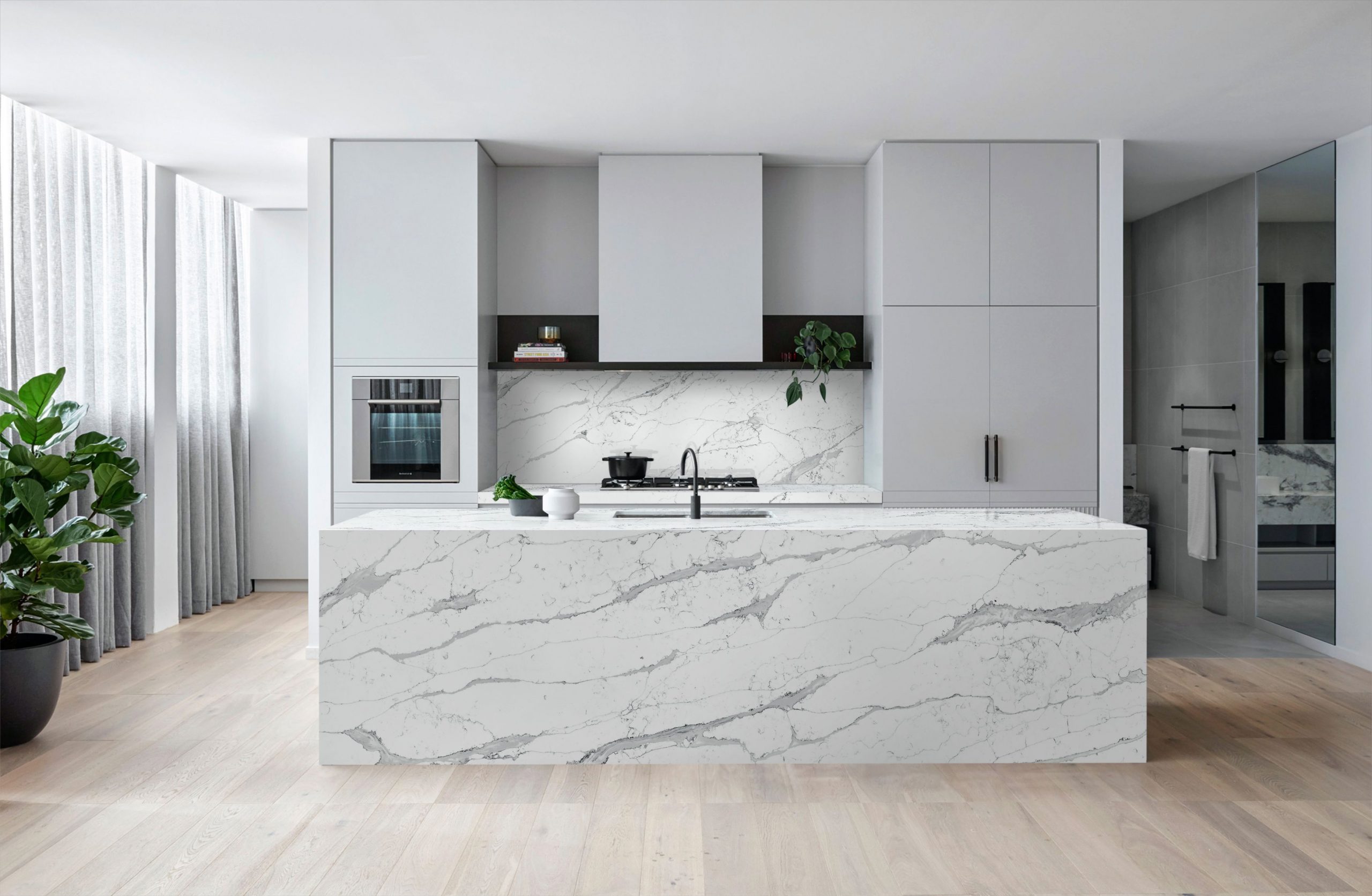 Nolita Cream Quartz Worktop by Artemistone — image 2