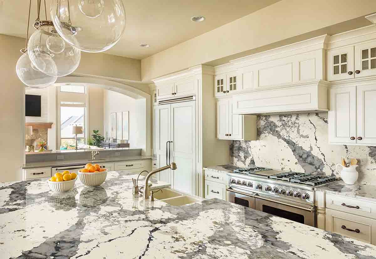 Pandora Cream Quartz Worktop by Artemistone — image 3