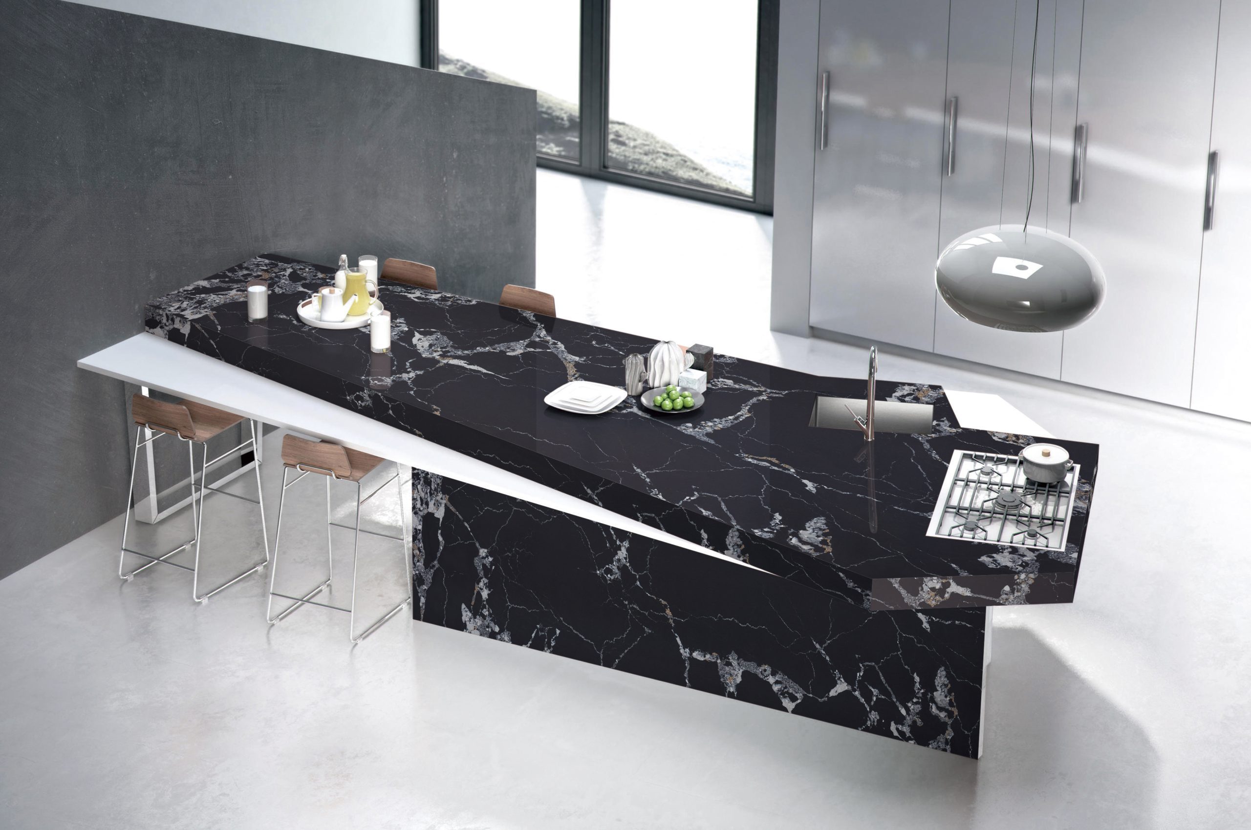 Portoro Gold Gold Quartz Worktop by Artemistone — image 2