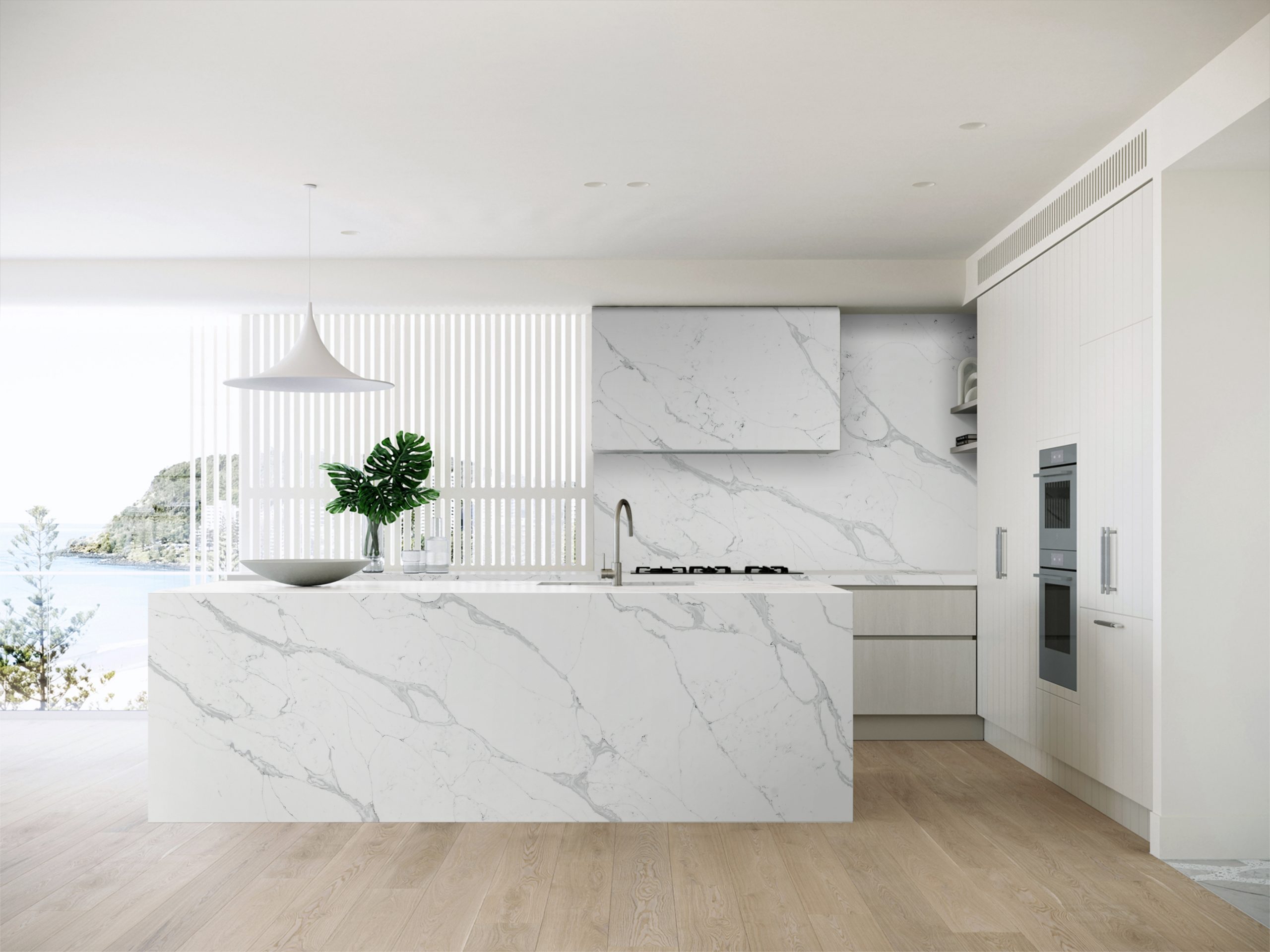 Statuario Grace Cream Quartz Worktop by Artemistone — image 2
