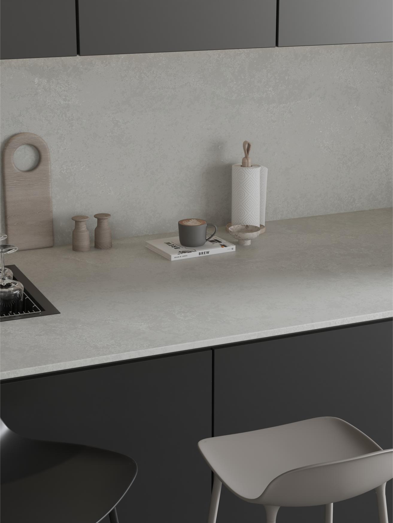 Velour Gris Grey Quartz Worktop by Artemistone — image 2