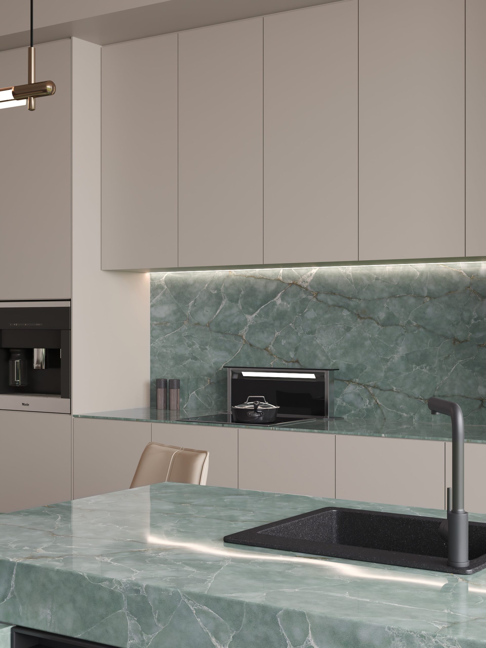 Verde Amazonite Green Quartz Worktop by Artemistone — image 2
