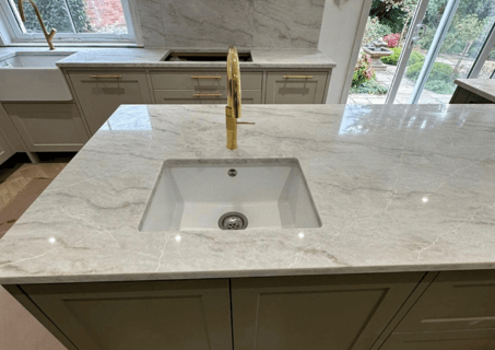 Perola Grey Quartz Worktop by Bloomstones — image 5