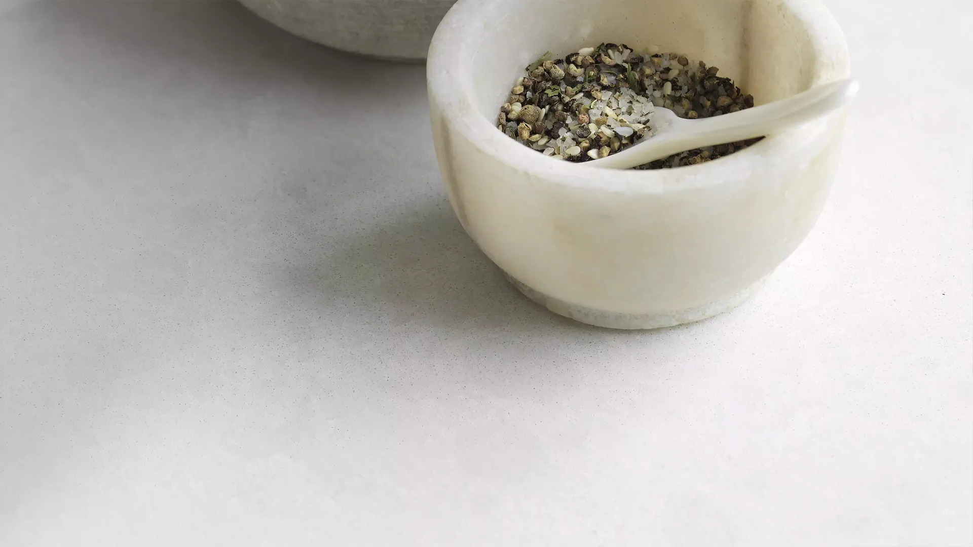 Organic White Caesarstone Whites Quartz Worktop by Caesarstone — image 2