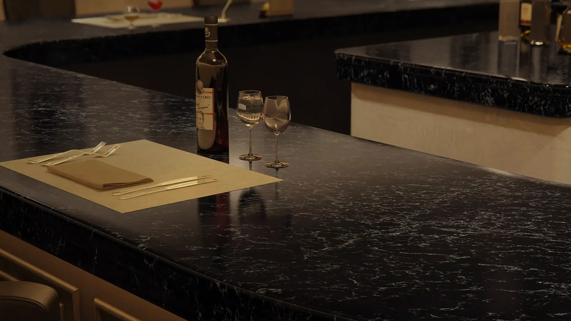 Vanilla Noir Caesarstone Black Quartz Worktop by Caesarstone — image 2