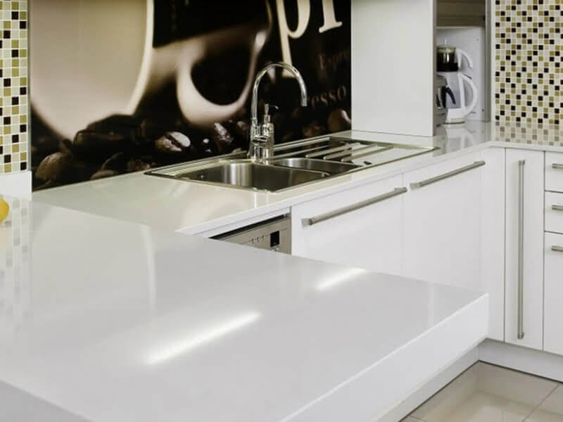 Barents White Quartz Worktop by Cimstone — image 2