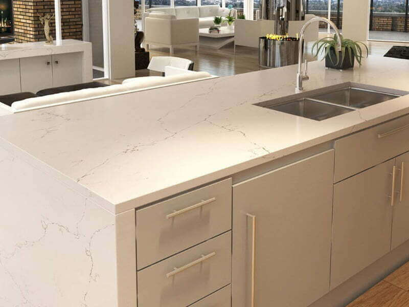 Cortina White Quartz Worktop by Cimstone — image 2