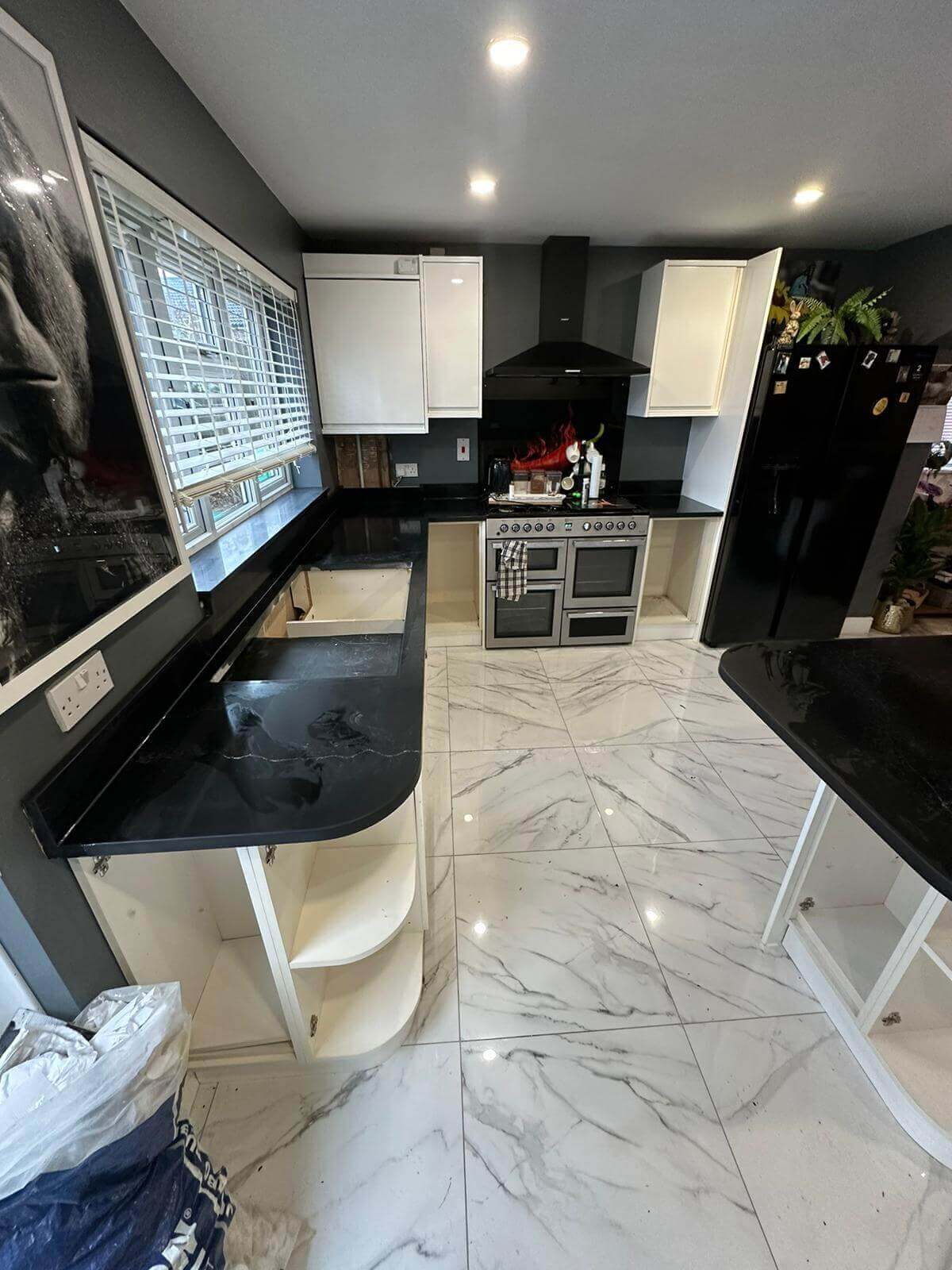 Empire Black Black Quartz Worktop by Cimstone — image 4