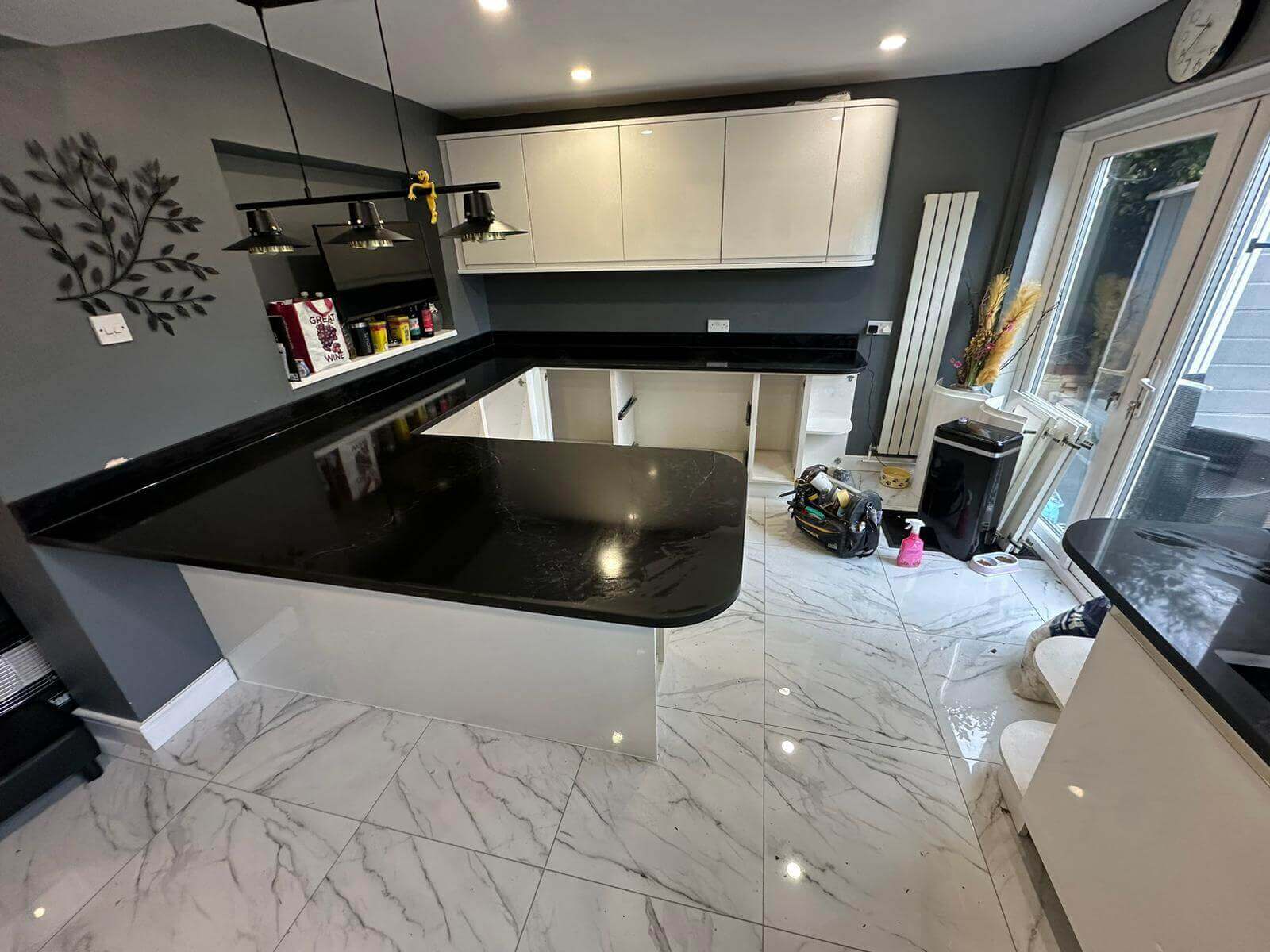 Empire Black Black Quartz Worktop by Cimstone — image 7