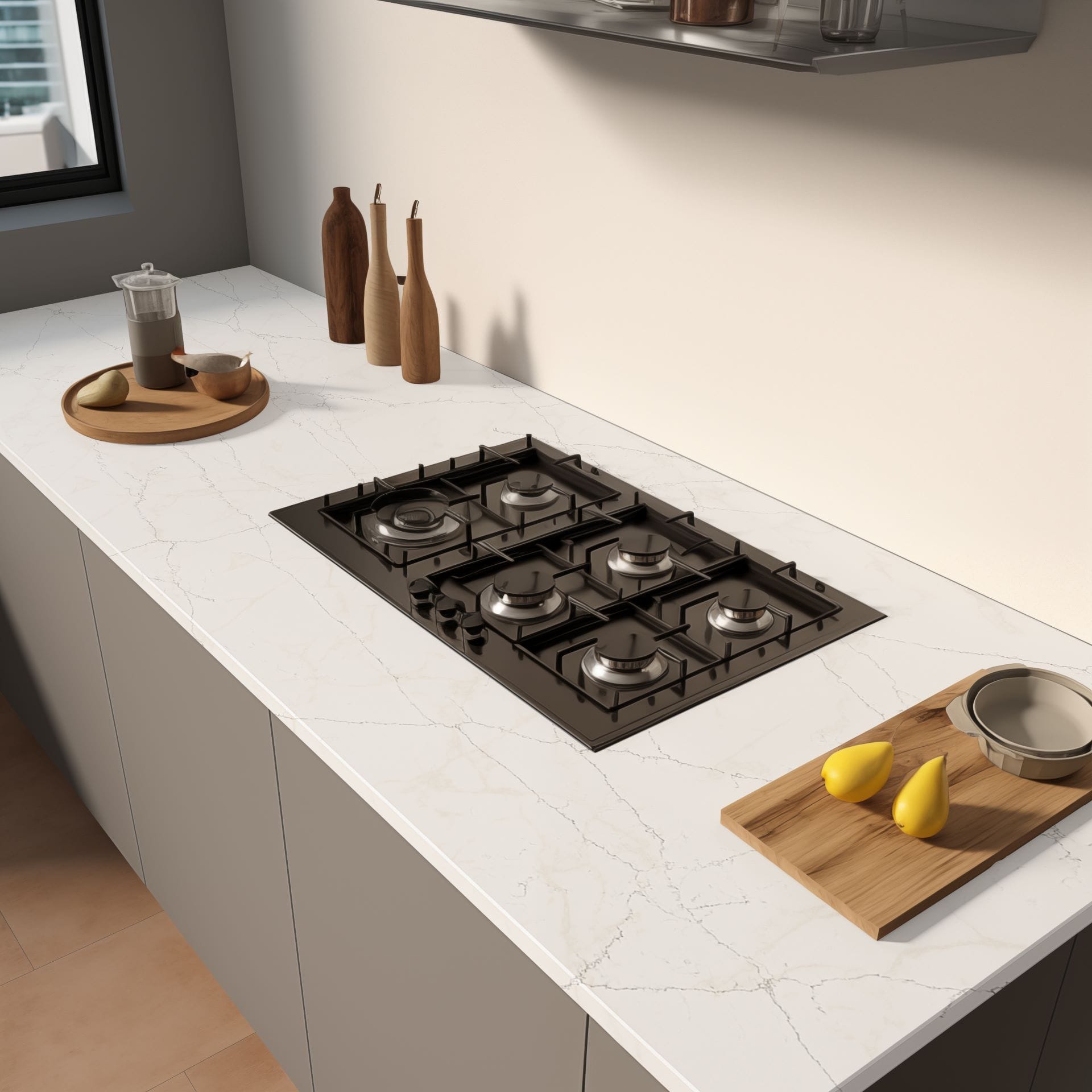 Bianco Drift CQS White Quartz Worktop by Classic Quartz Stone — image 3