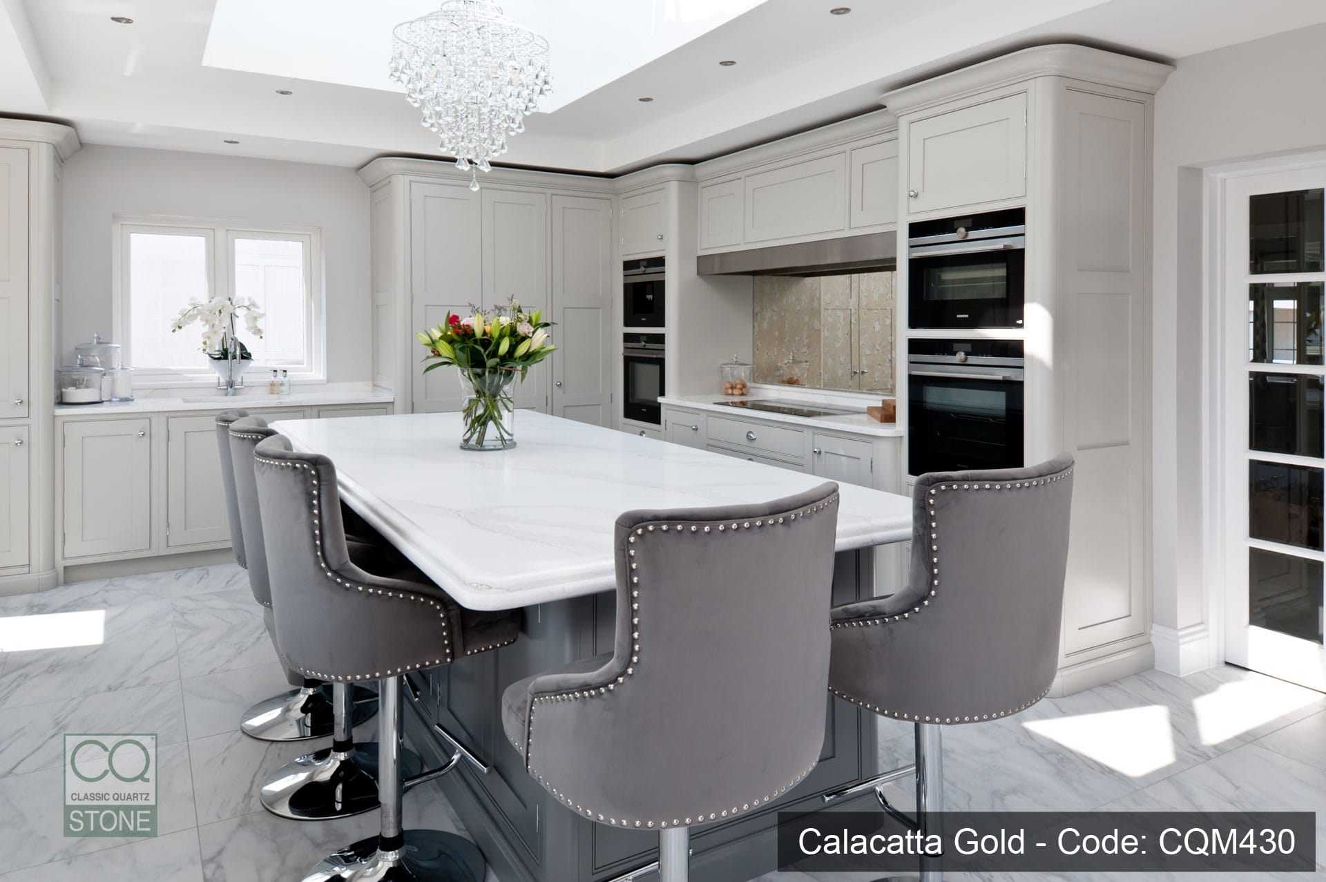 Calacatta Gold CQS White Quartz Worktop by Classic Quartz Stone — image 2