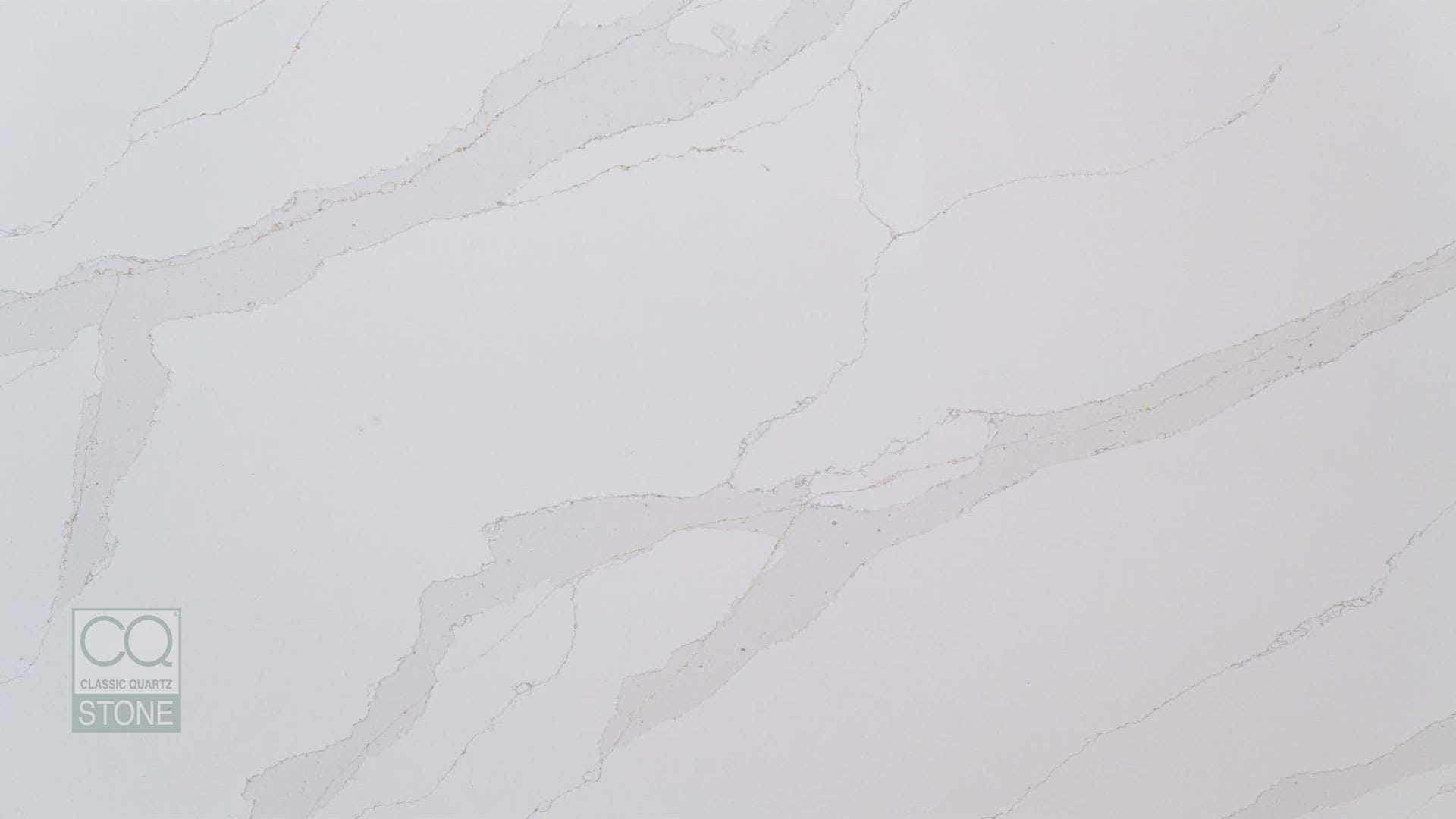 Calacatta Gold CQS White Quartz Worktop by Classic Quartz Stone — image 1