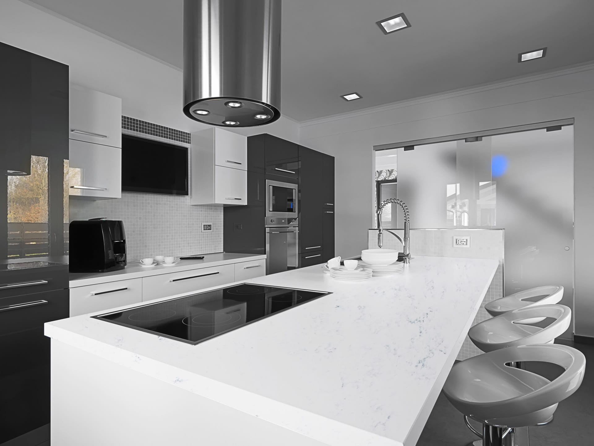 Carrara White CQS White Quartz Worktop by Classic Quartz Stone — image 2