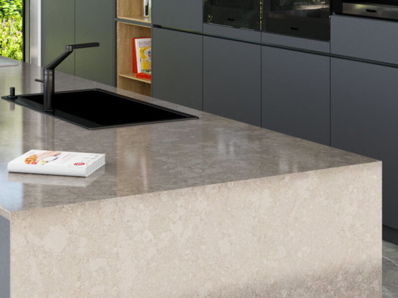 Concrete CQS Grey Quartz Worktop by Classic Quartz Stone — image 2