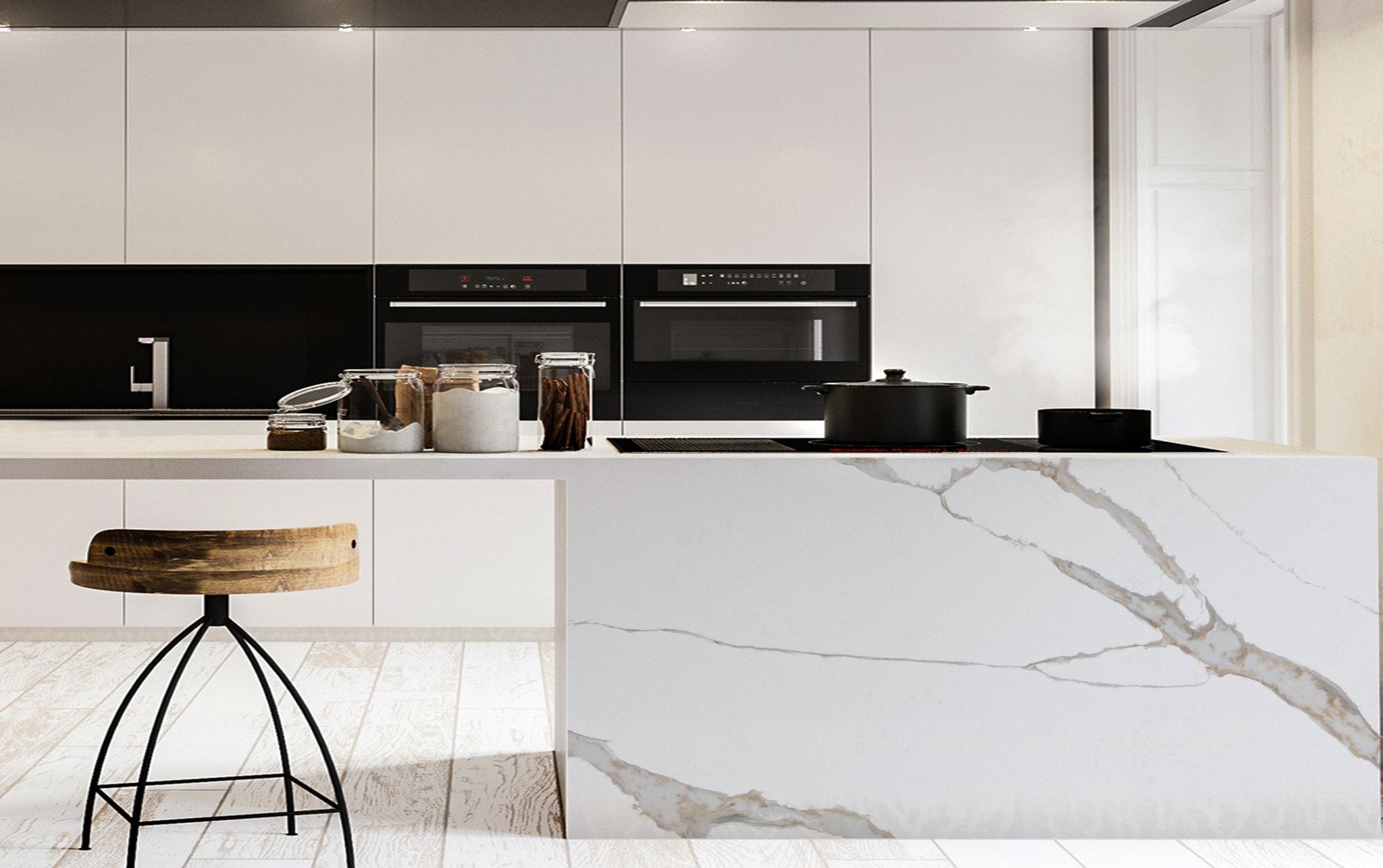 Delano CQS White Quartz Worktop by Classic Quartz Stone — image 2