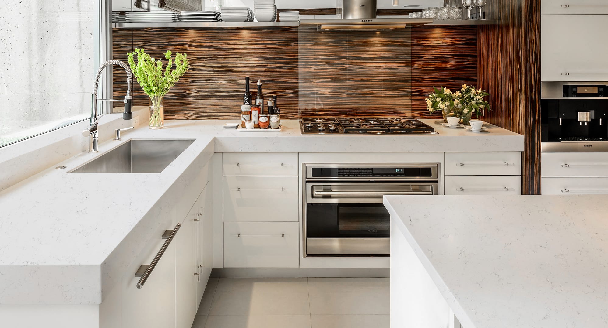 Diamond CQS White Quartz Worktop by Classic Quartz Stone — image 2