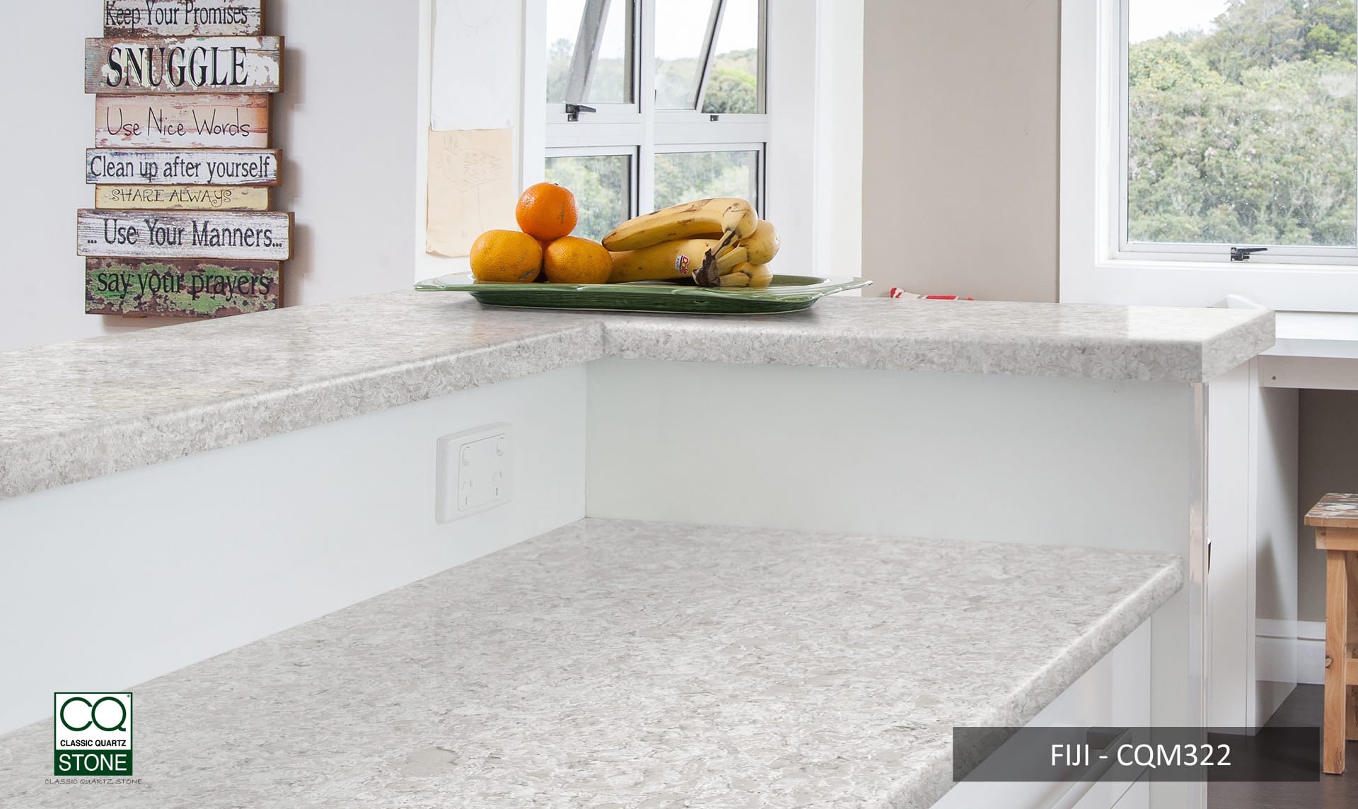 Fiji CQS White Quartz Worktop by Classic Quartz Stone — image 4