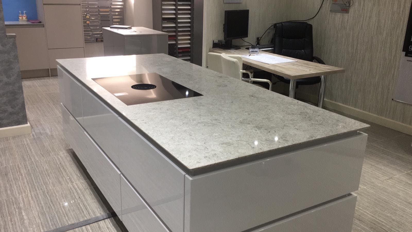 Fiji CQS White Quartz Worktop by Classic Quartz Stone — image 2