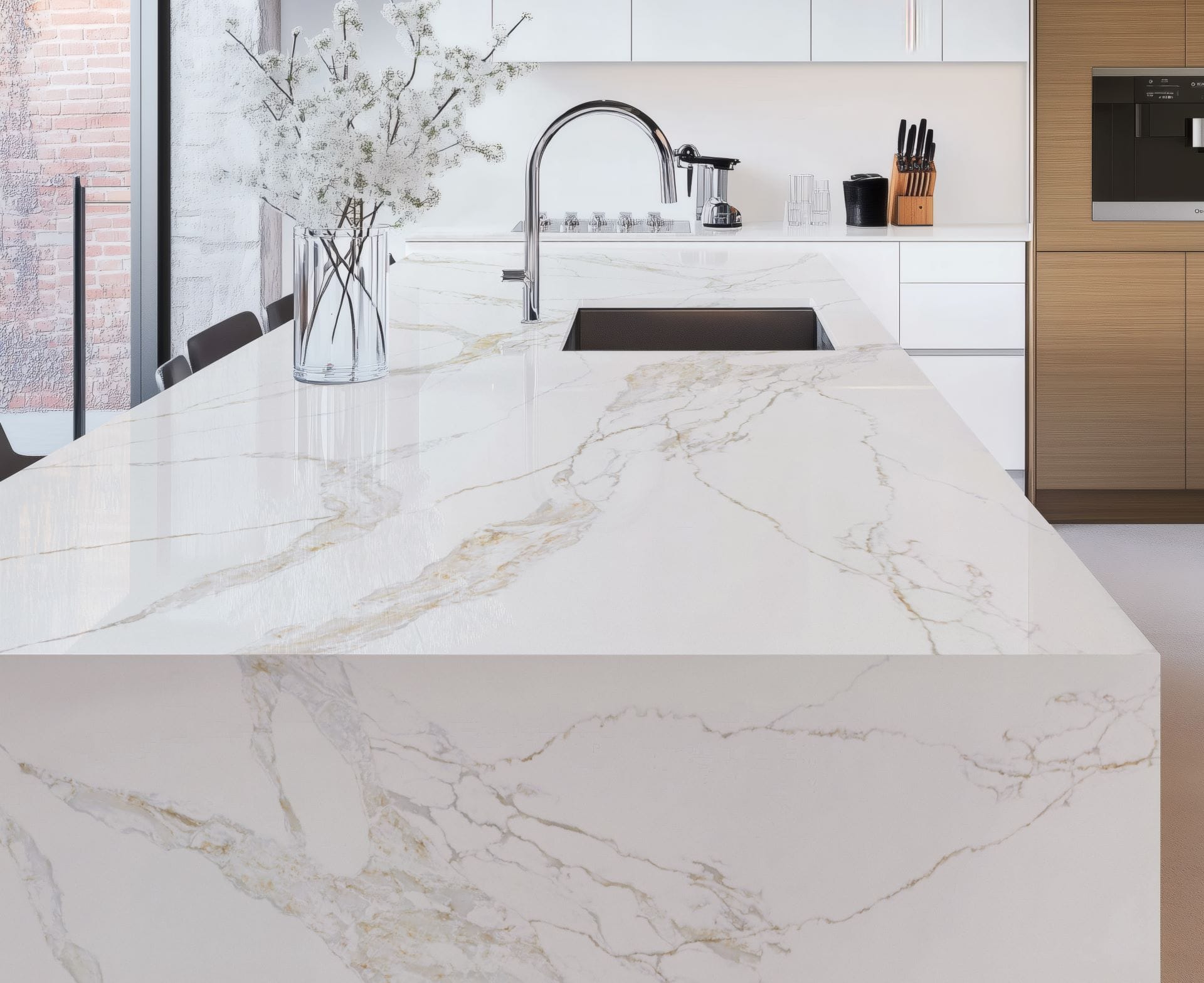 Gold Olives CQS Quartz Worktop by Classic Quartz Stone — image 2