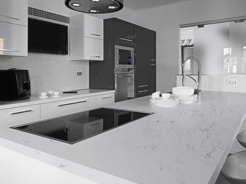 Ibiza CQS White Quartz Worktop by Classic Quartz Stone — image 2