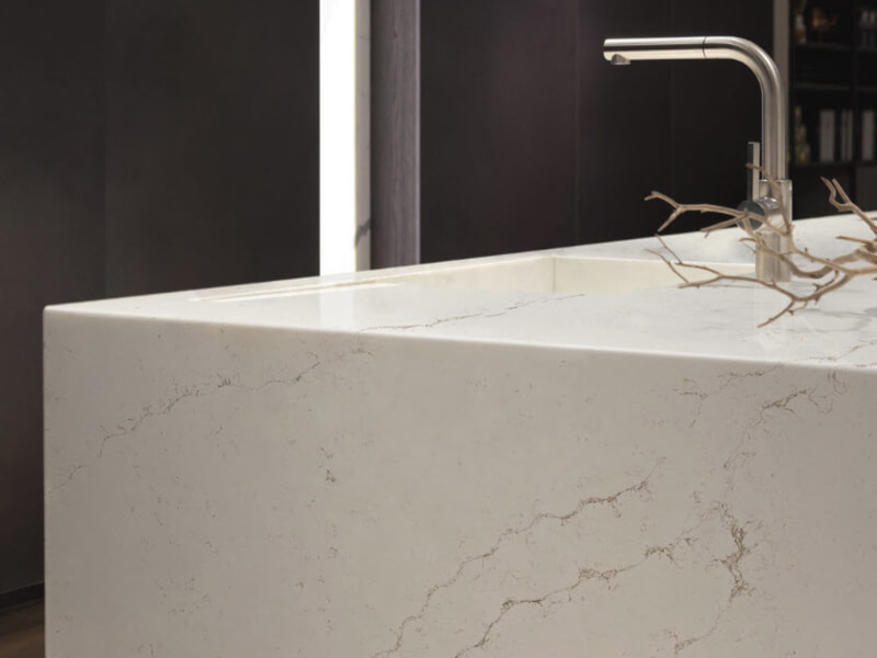 Majestic Brown CQS Brown, White Quartz Worktop by Classic Quartz Stone — image 2