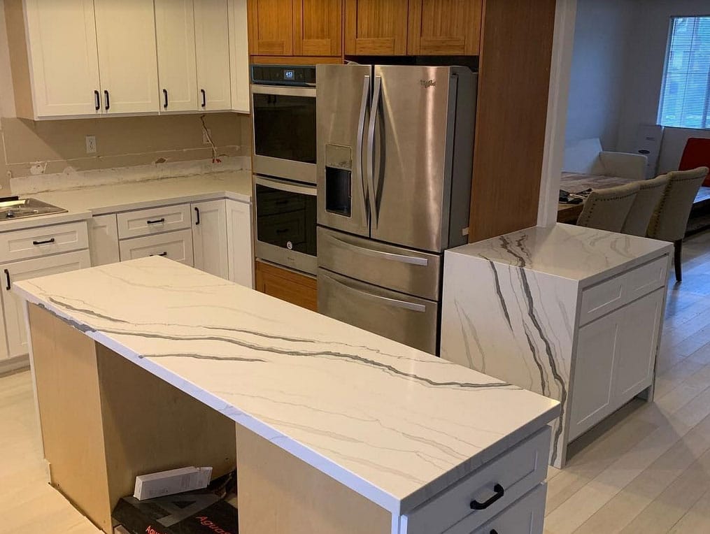 Monaco CQS White Quartz Worktop by Classic Quartz Stone — image 2