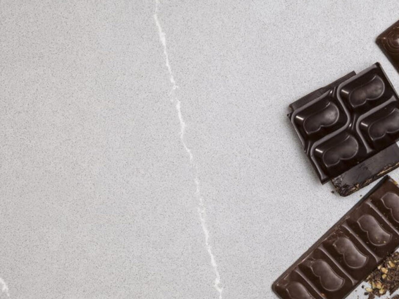 Talia Grey CQS Grey, White Quartz Worktop by Classic Quartz Stone — image 2