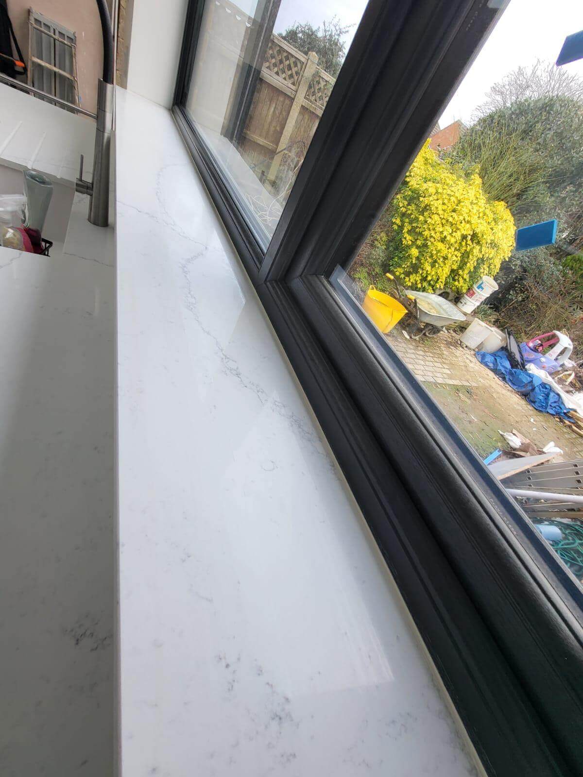 Avalanche White Quartz Worktop by Fugenstone — image 4