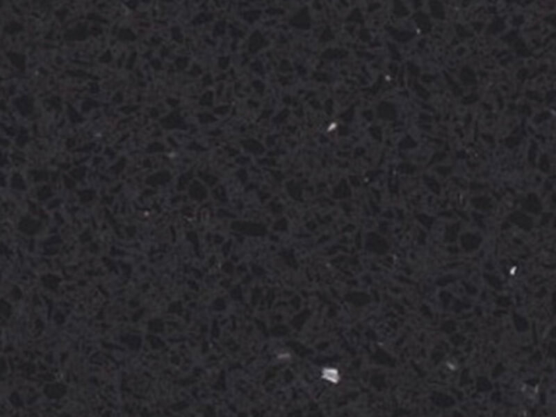 Black Shimmer Black Quartz Worktop by Fugenstone — image 2