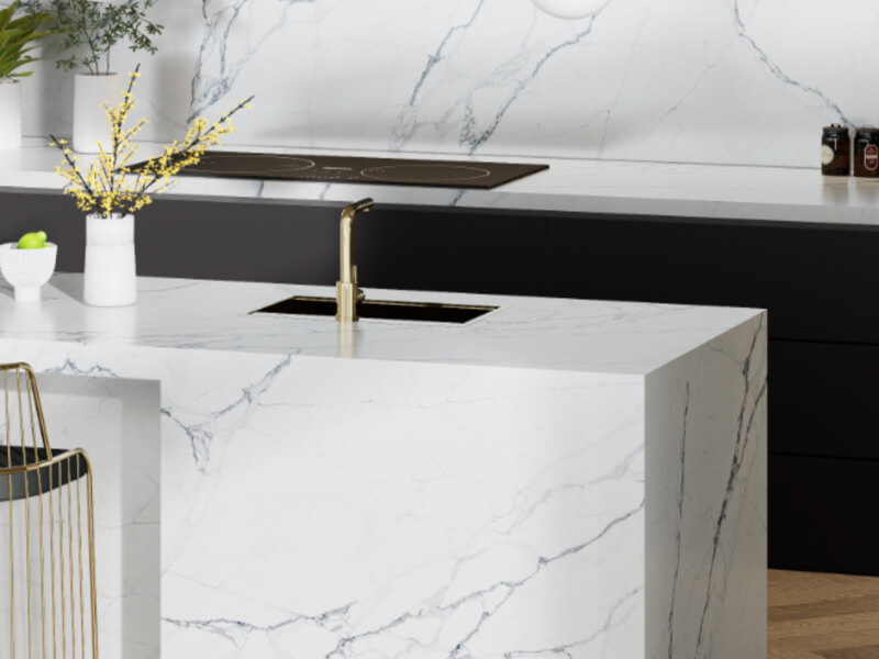 Cotswold White White Quartz Worktop by Fugenstone — image 2