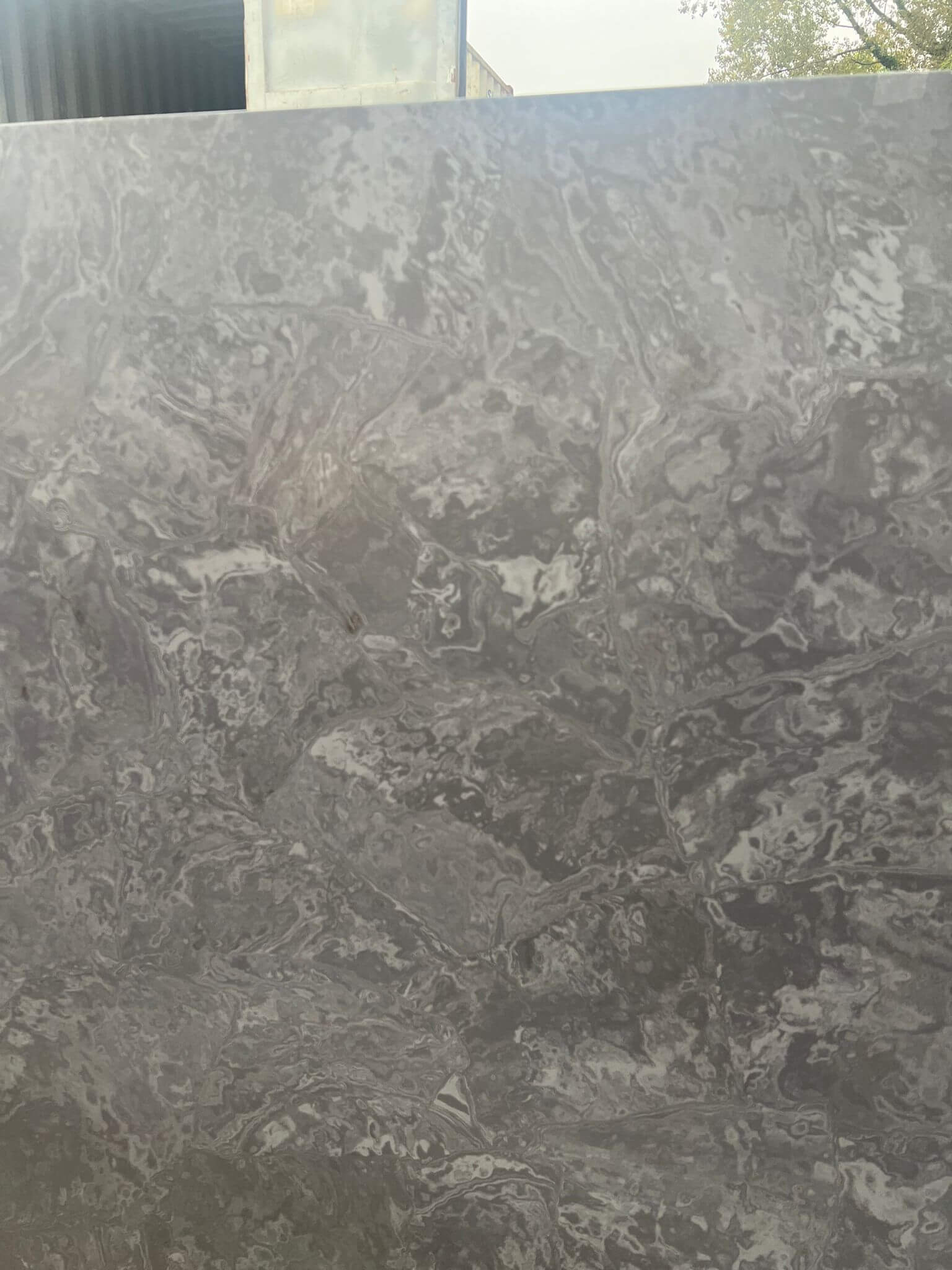 Matrix Leather Grey Quartz Worktop by Fugenstone — image 4