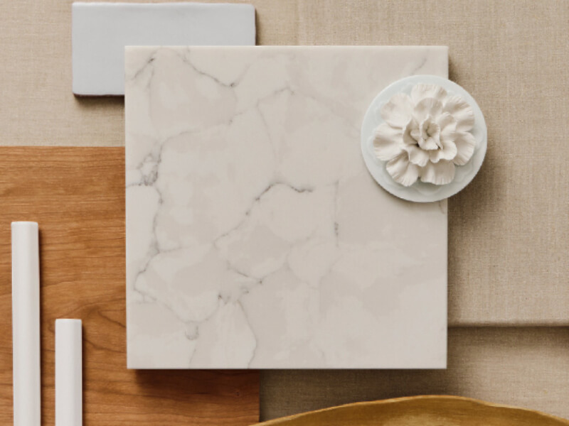 Valley White Grey, White Quartz Worktop by Fugenstone — image 2