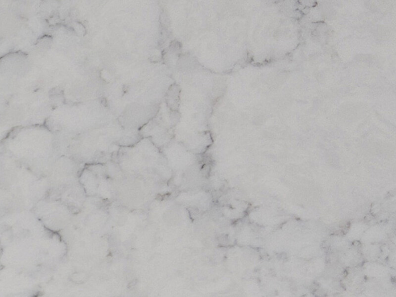Valley White Grey, White Quartz Worktop by Fugenstone