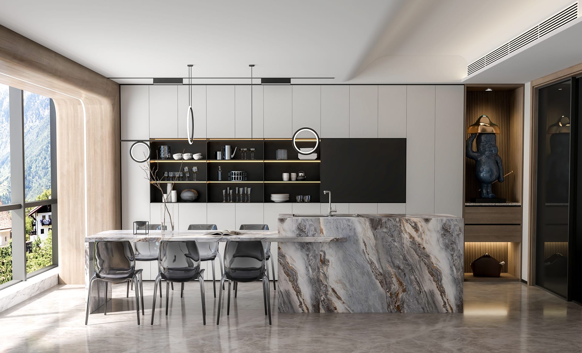 Blue River HS Blue Quartz Worktop by Horizon Stone — image 2