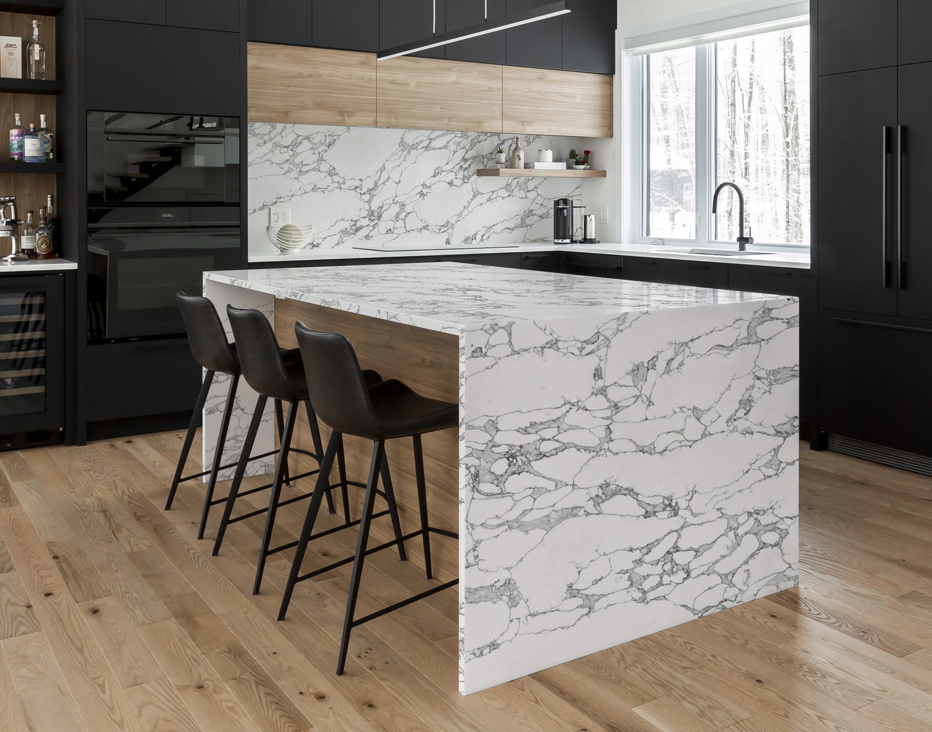 Calacatta Pearla HS White Quartz Worktop by Horizon Stone — image 2