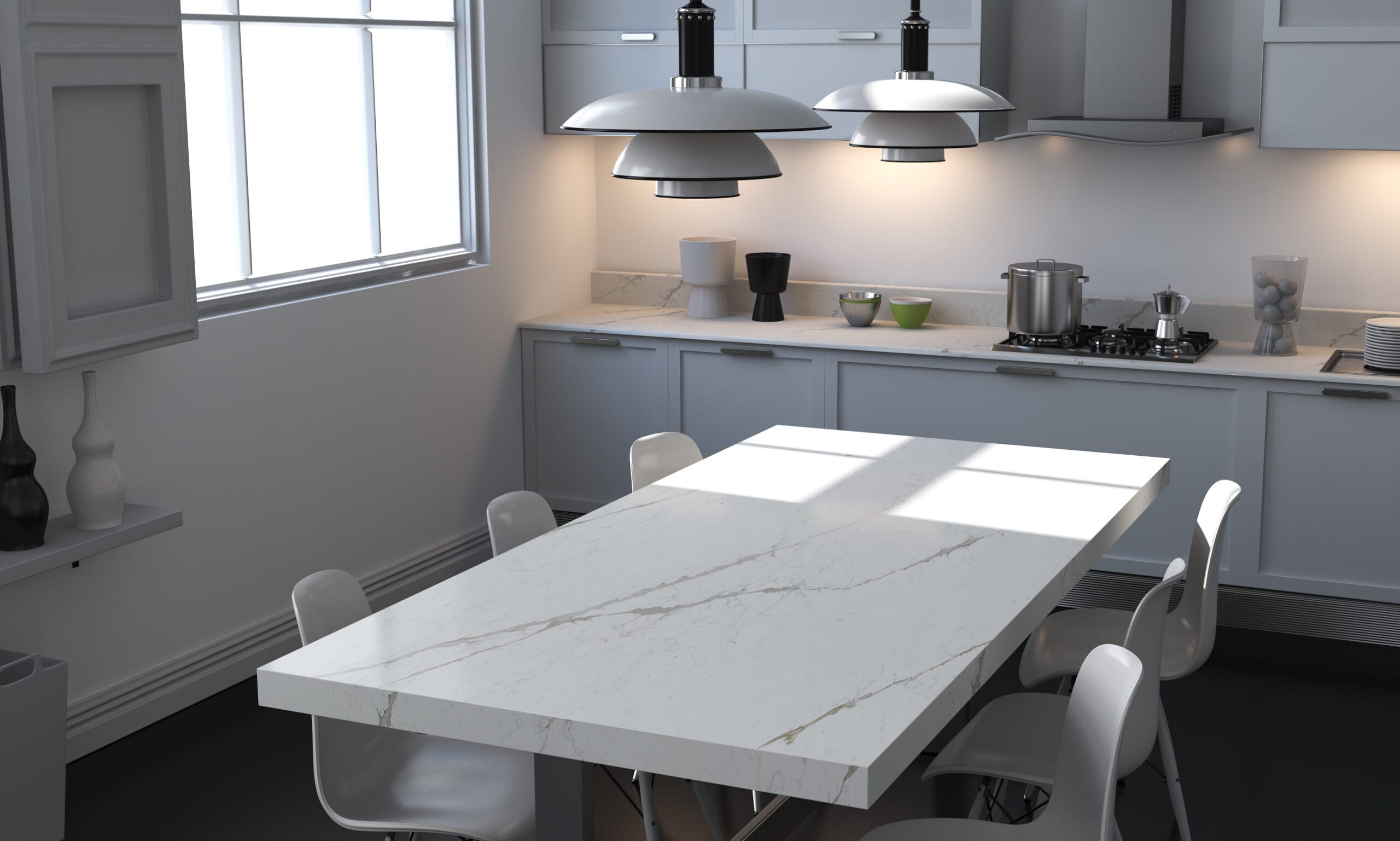 Cancun HS White Quartz Worktop by Horizon Stone — image 2