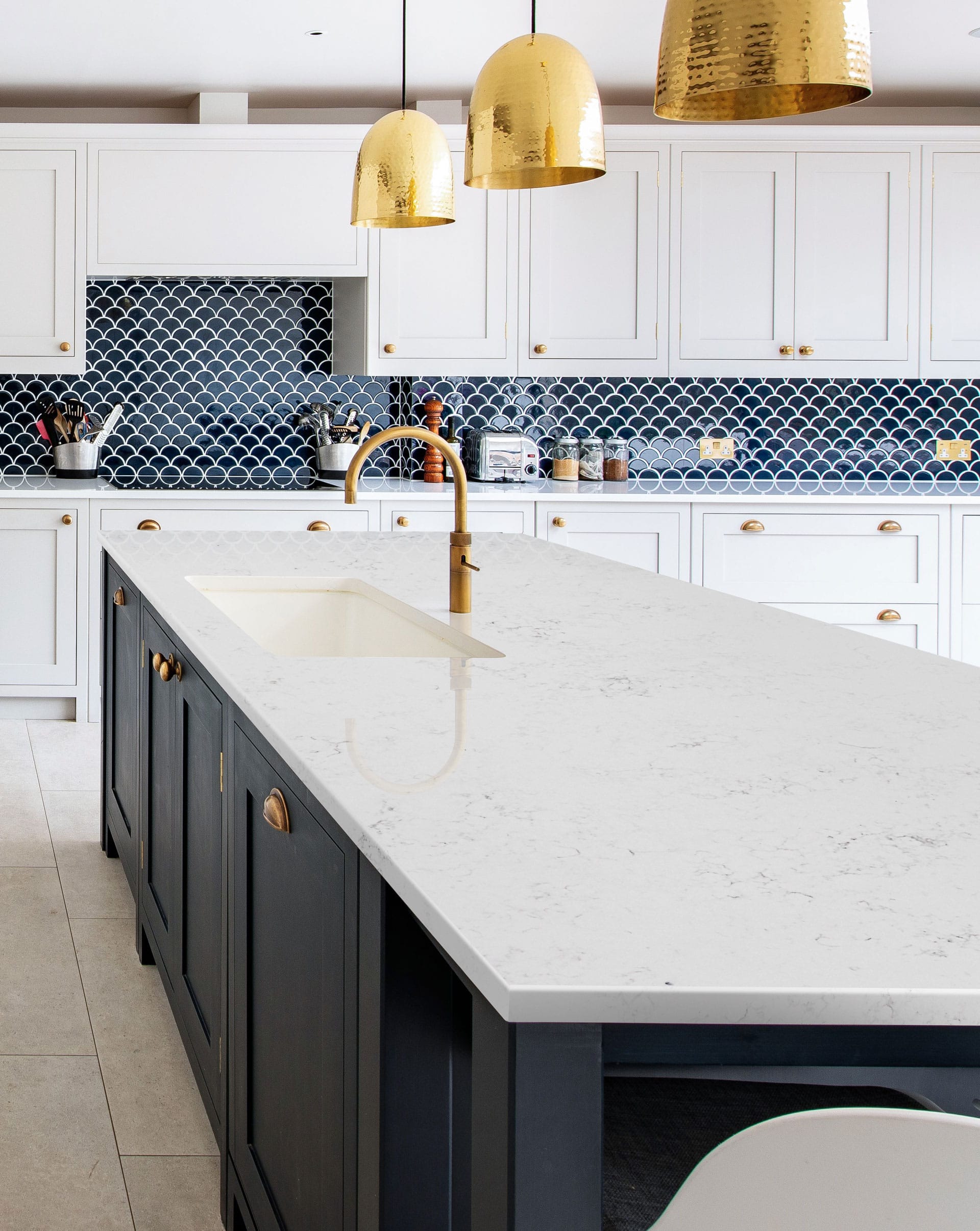 Carrara Crystal HS White Quartz Worktop by Horizon Stone — image 2