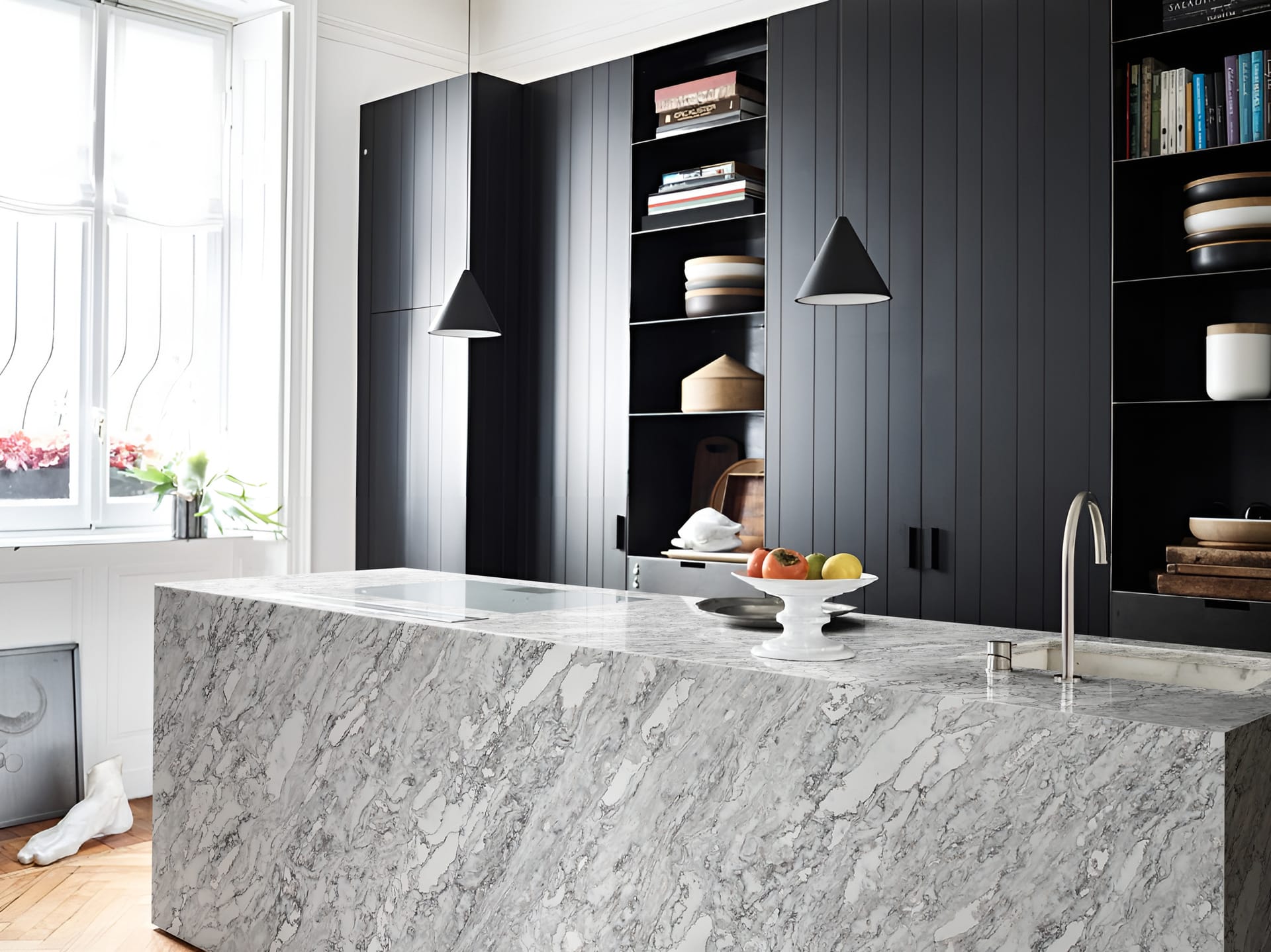 Eclipse HS Grey Quartz Worktop by Horizon Stone — image 2