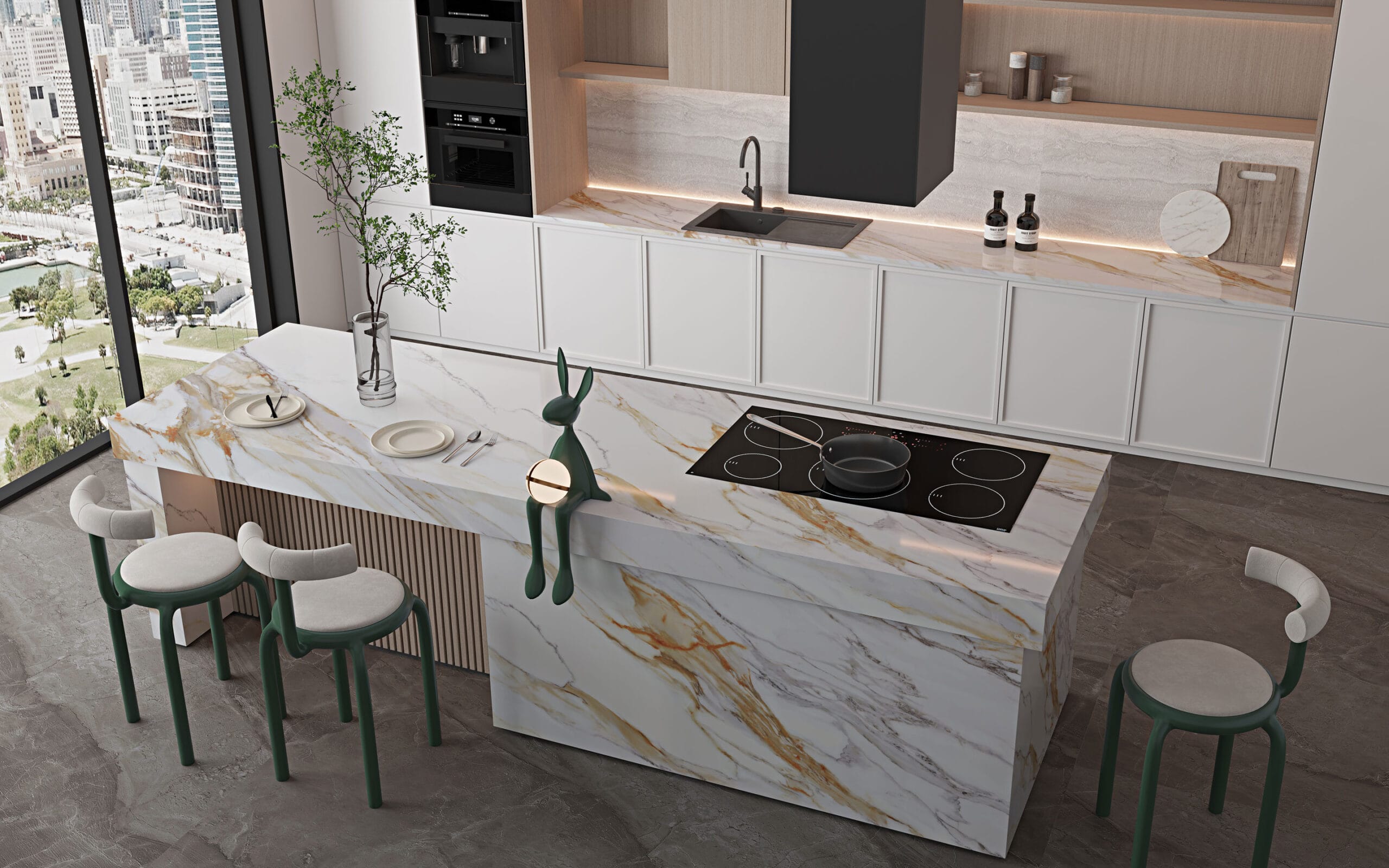 Fontana HS White Quartz Worktop by Horizon Stone — image 2
