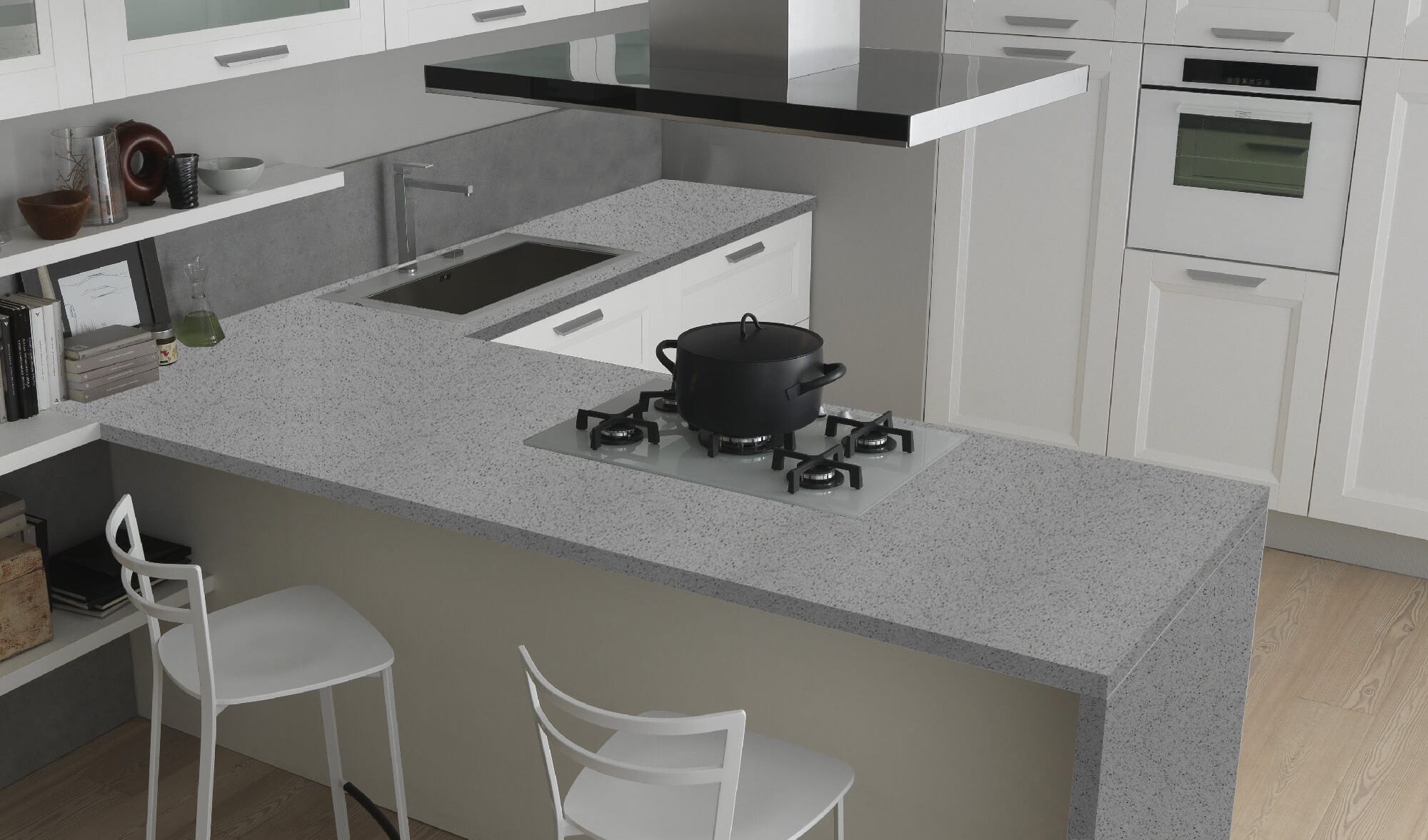 Galaxy Grey HS Grey Quartz Worktop by Horizon Stone — image 2