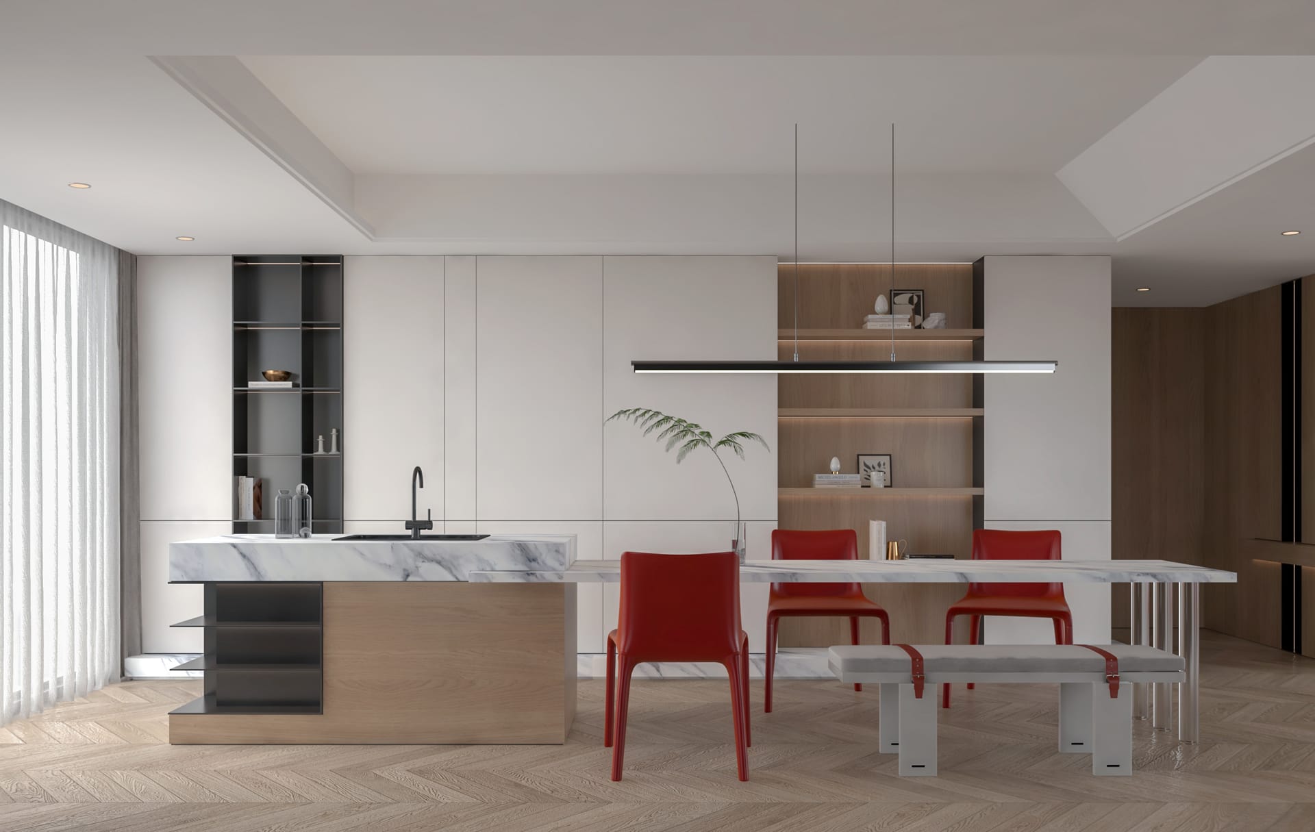 Glacier HS White Quartz Worktop by Horizon Stone — image 3