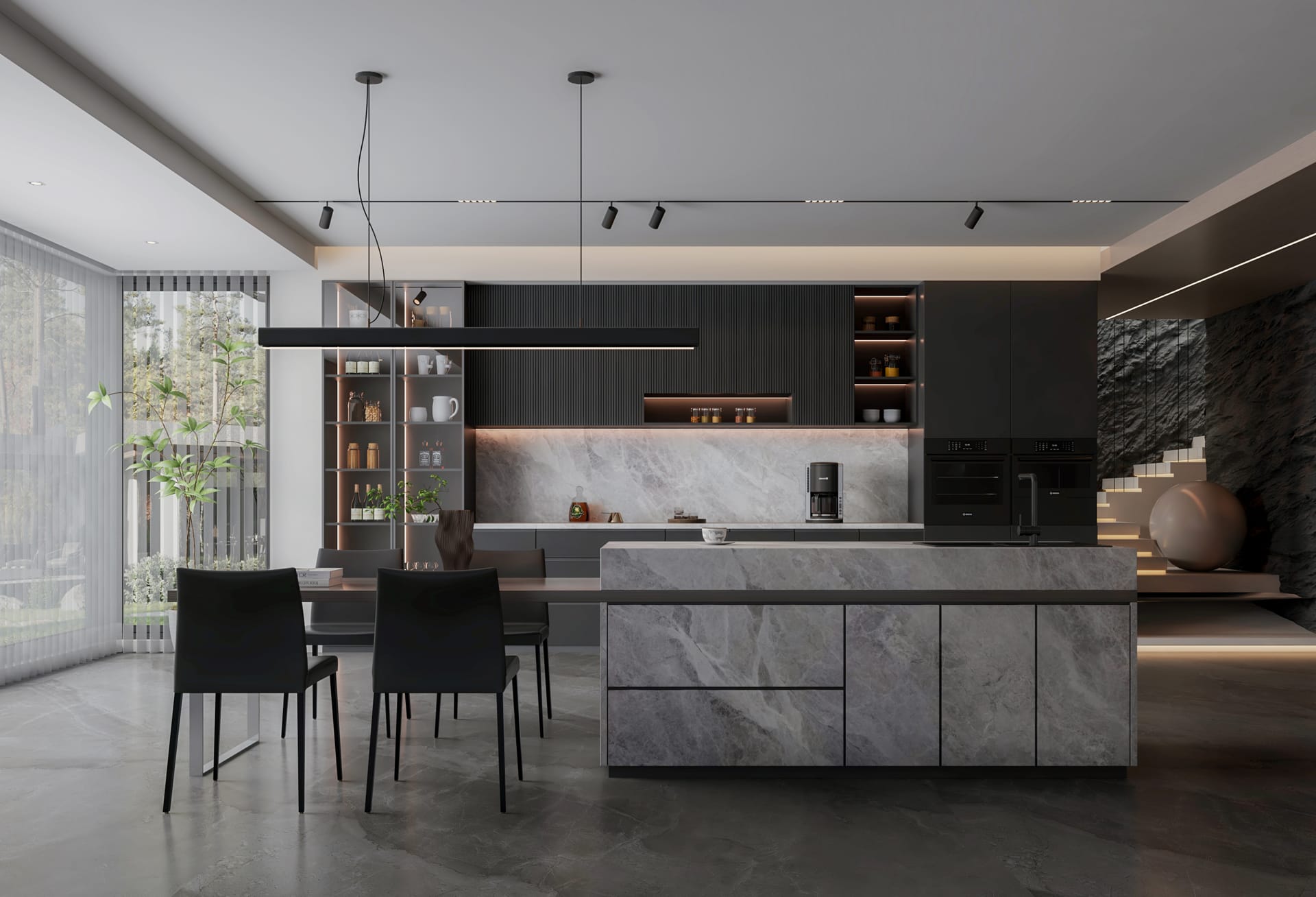 Hurricane HS Grey Quartz Worktop by Horizon Stone — image 2