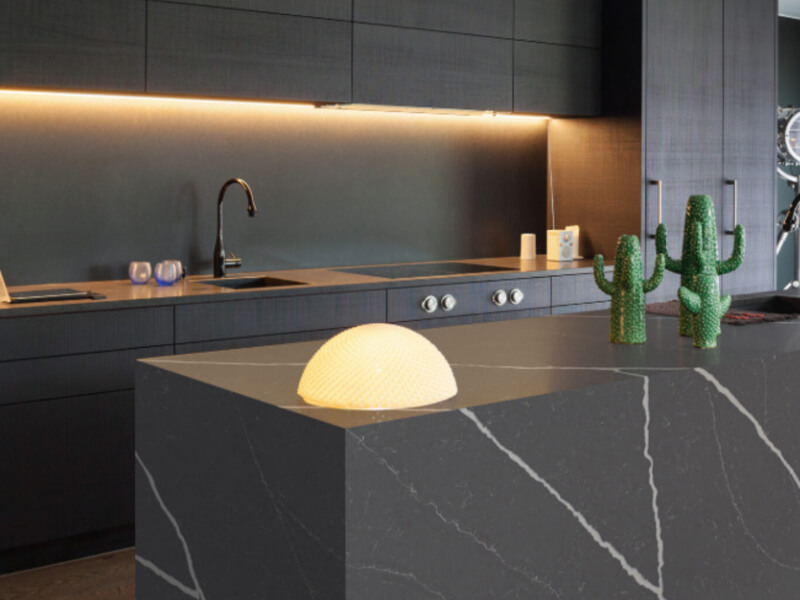 Leeds Grey HS Grey Quartz Worktop by Horizon Stone — image 2