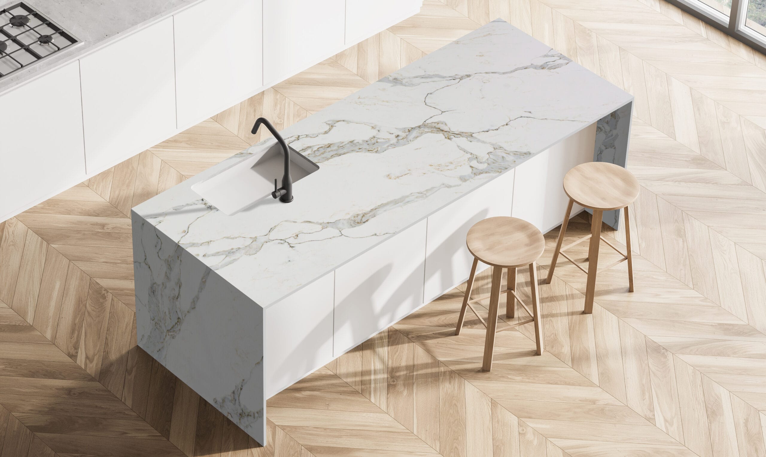 Montclair HS White Quartz Worktop by Horizon Stone — image 2