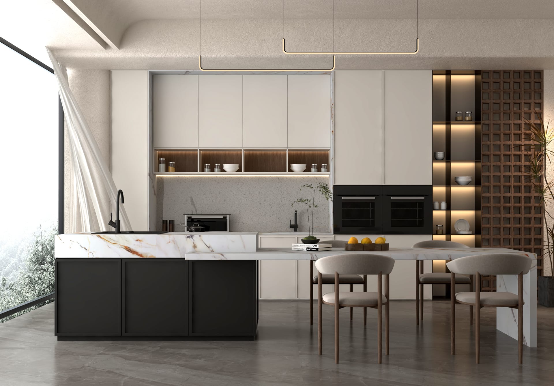 Mountain Gold HS White Quartz Worktop by Horizon Stone — image 3